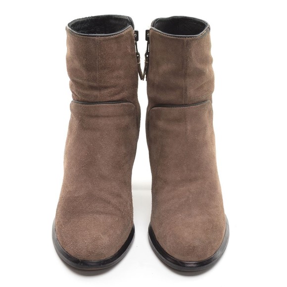 rag & bone Ashby Brown Suede Zip Bootie Ankle Boot 37.5 - Picture 3 of 7